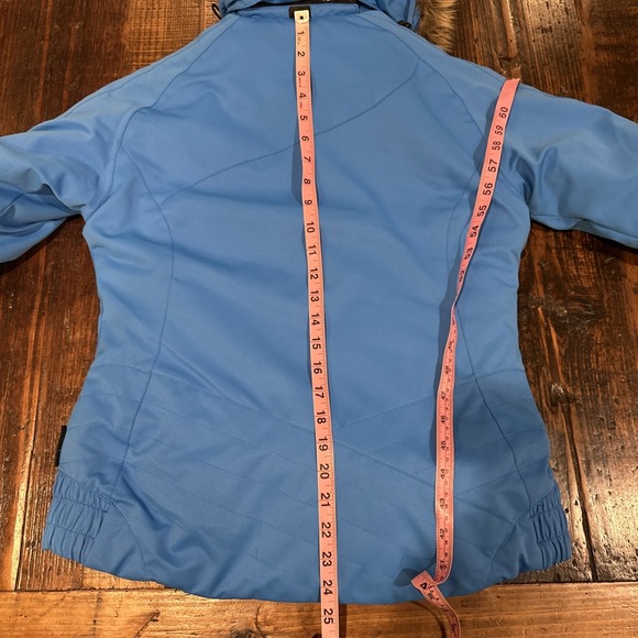 Obermeyer Blue Dupont Comformax Removable Hood Ski Jacket Womens Size 6
